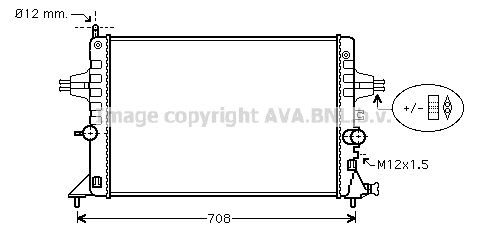 AVA QUALITY COOLING Радиатор, охлаждение двигателя OLA2440